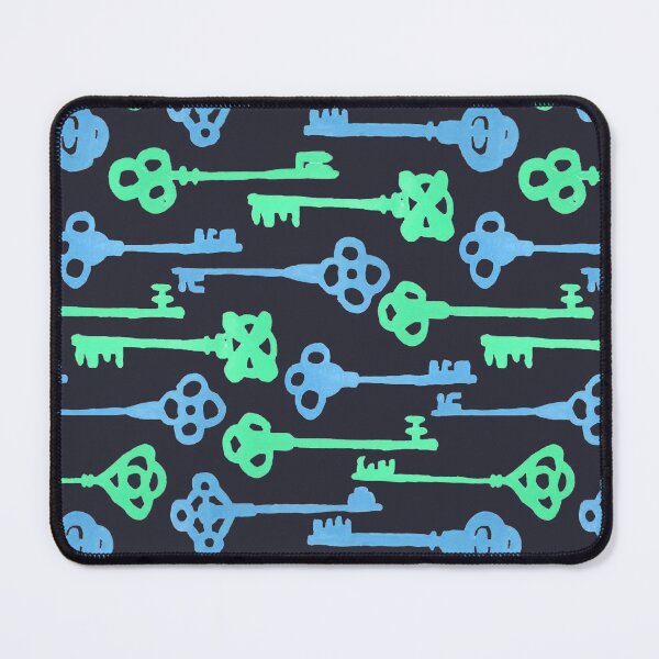 Item preview, Colored Key Silhouettes - Seagreen and Blue designed and sold by PaintInTheNight.