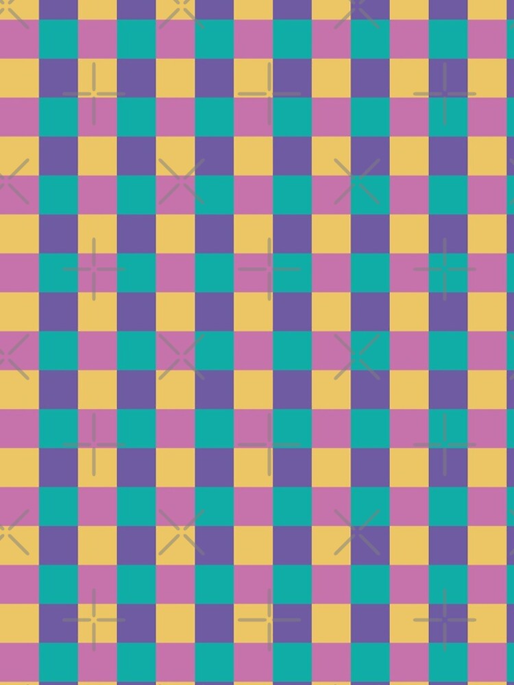 Thumbnail 4 of 4, iPhone Case, 4 Color Check Pattern designed and sold by Joricherry.