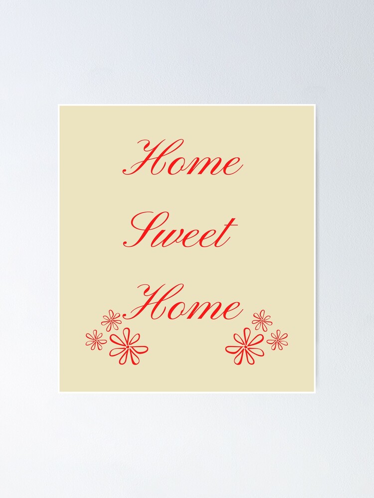 home sticker poster