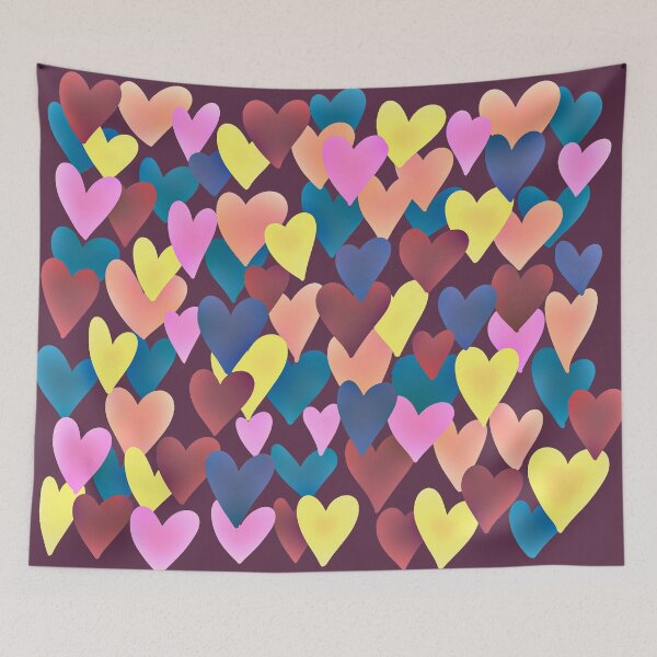 Item preview, Rain of hearts (muticolor hearts) designed and sold by GAP90.