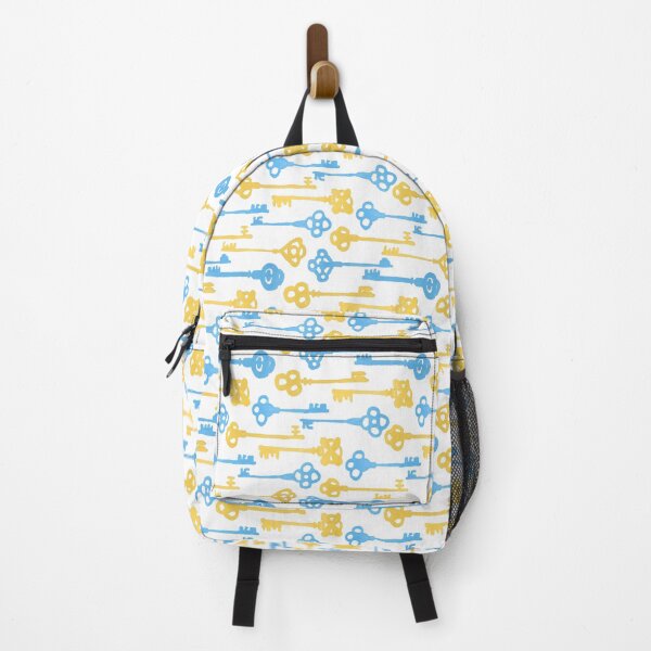 Item preview, Colored Key Silhouettes - Yellow and Blue on White designed and sold by PaintInTheNight.