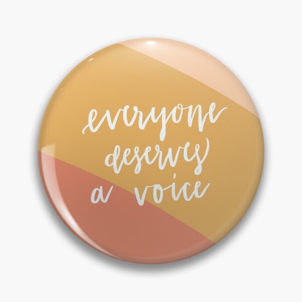 Item preview, Everyone deserves a voice with pink stripes designed and sold by Speechieprints.