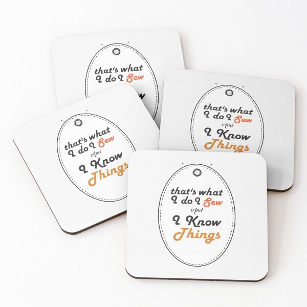 Item preview, I Sew And I Know Things: thanksgiving, wedding, event, funny, sewing,job,knitting,dressmaking,embroidery designed and sold by comeonyassine21.