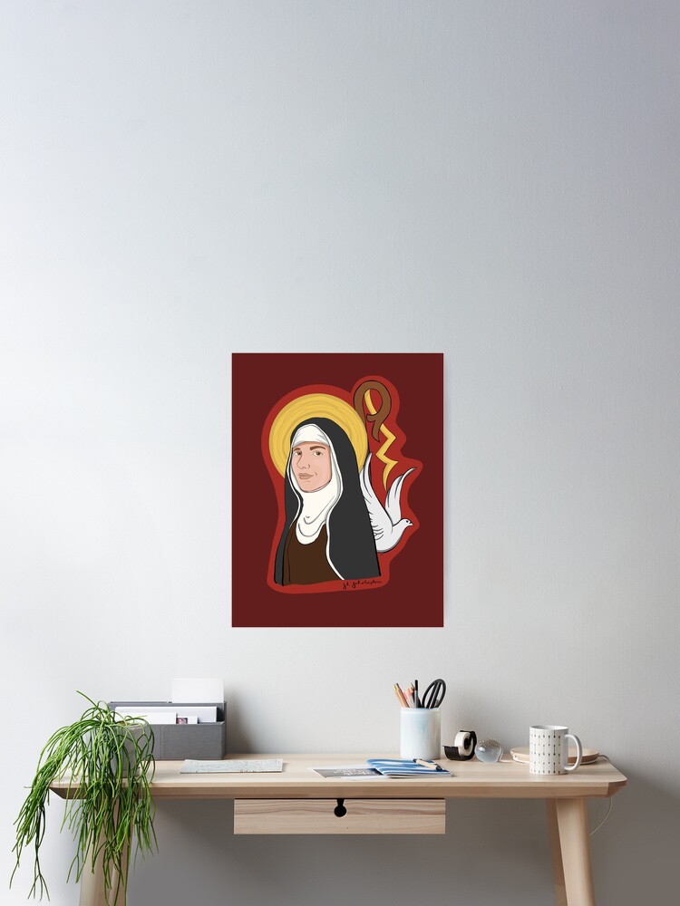 St. Scholastica  Poster for Sale by mfrancescon13