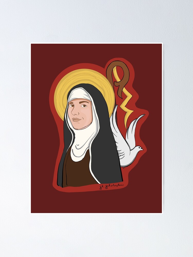 St. Scholastica  Poster for Sale by mfrancescon13