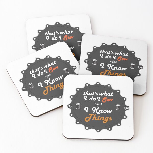 Item preview, I Sew And I Know Things: thanksgiving, wedding, event, funny, sewing,job,knitting,dressmaking,embroidery designed and sold by comeonyassine21.