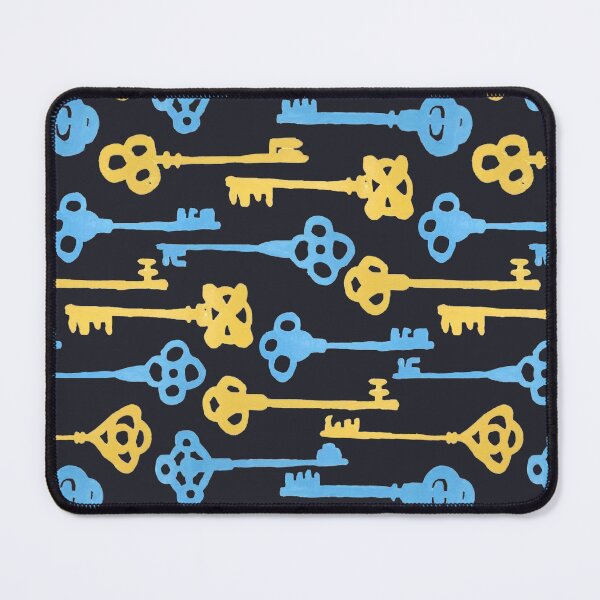 Item preview, Colored Key Silhouettes - Yellow and Blue designed and sold by PaintInTheNight.