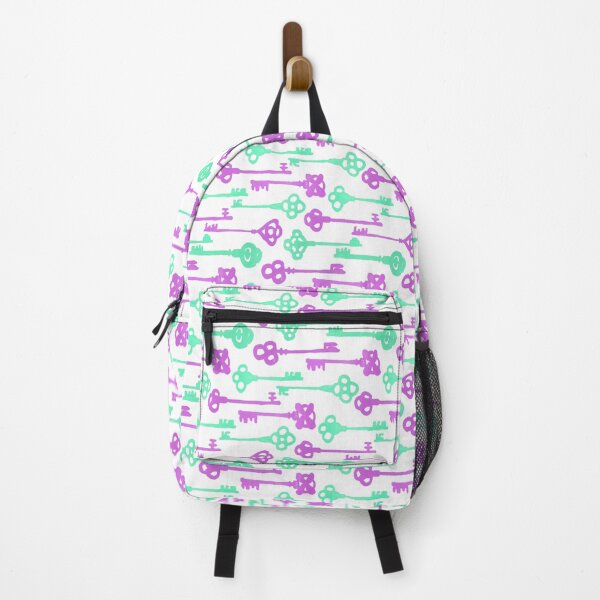 Item preview, Colored Key Silhouettes - Seagreen and Purple on White designed and sold by PaintInTheNight.