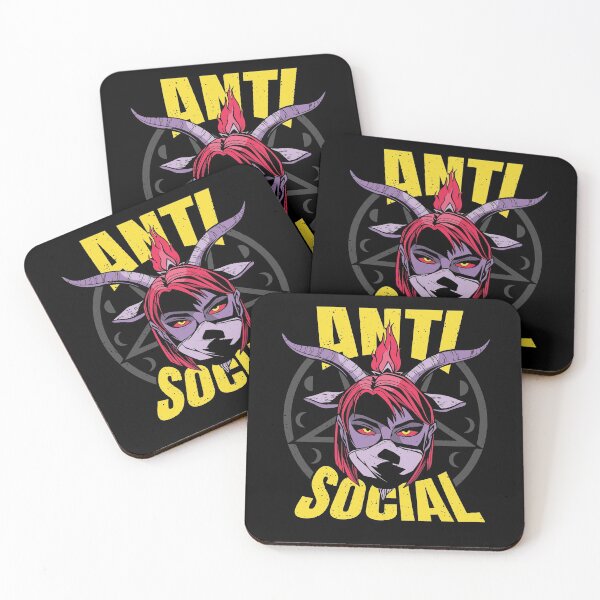 Artikelvorschau, Anti Social Demon Baphomet Anime Okkultes Ziegenmädchen entworfen und verkauft von MasterArtsman.