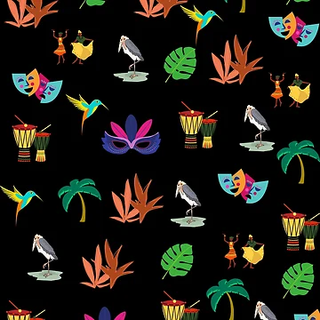 Artwork thumbnail, Tropical Pattern by GlobalHunt