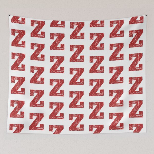 Item preview, Red Grunge Monogram Letter "Z" I Am Unique designed and sold by SunnyStreet.