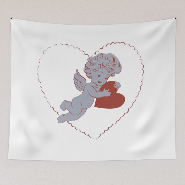 Item preview, Vintage Cherub with heart Valentine  designed and sold by Pinkmagenta.