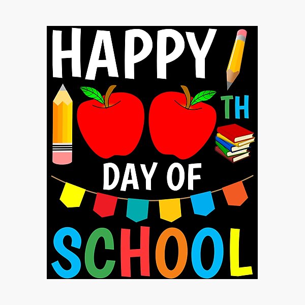 Item preview, Happy 100th Day Of School 2022 Great Gift Idea For Teachers And Students Funny School designed and sold by naworas.