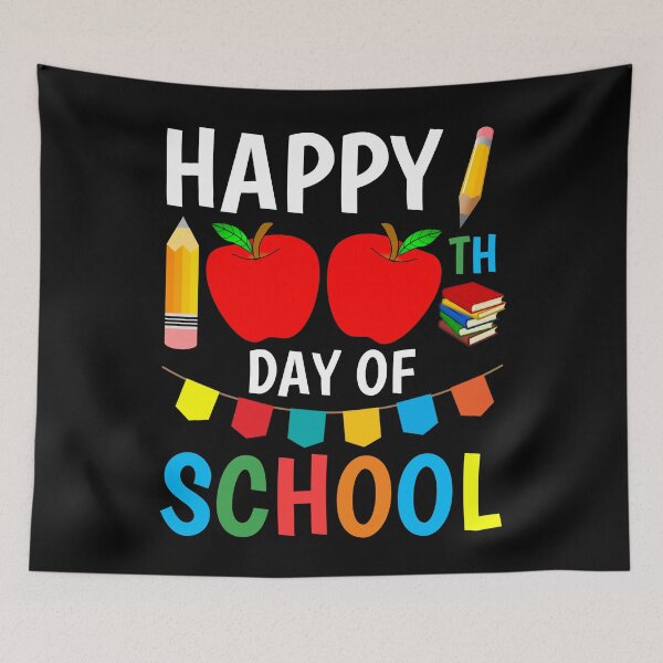 Item preview, Happy 100th Day Of School 2022 Great Gift Idea For Teachers And Students Funny School designed and sold by naworas.