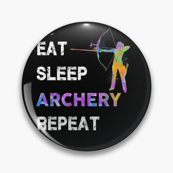 Item preview, Archery Eat Sleep Repeat Watercolor designed and sold by MobertsonArt.