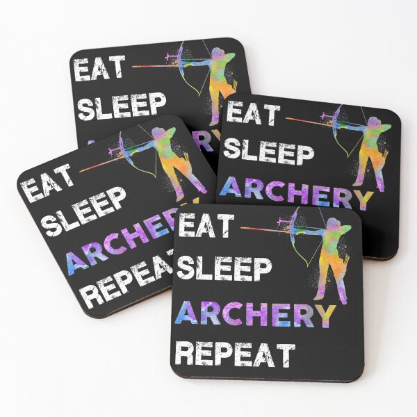 Item preview, Archery Eat Sleep Repeat Watercolor designed and sold by MobertsonArt.