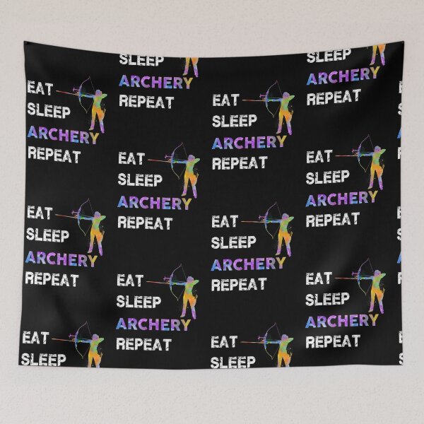 Item preview, Archery Eat Sleep Repeat Watercolor designed and sold by MobertsonArt.