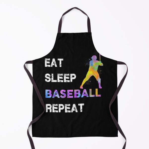 Item preview, Baseball Eat Sleep Repeat Watercolor designed and sold by MobertsonArt.