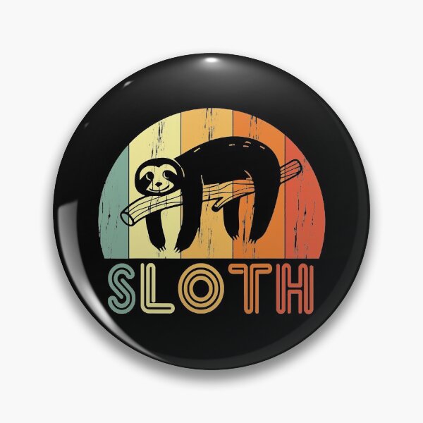 Item preview, Funny Lazy Animal Sloth Mode Retro Sunset Chill Sloth designed and sold by JenniferLecher.