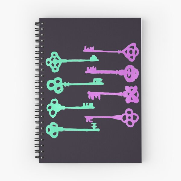 Item preview, Colored Key Silhouettes - Seagreen and Purple designed and sold by PaintInTheNight.