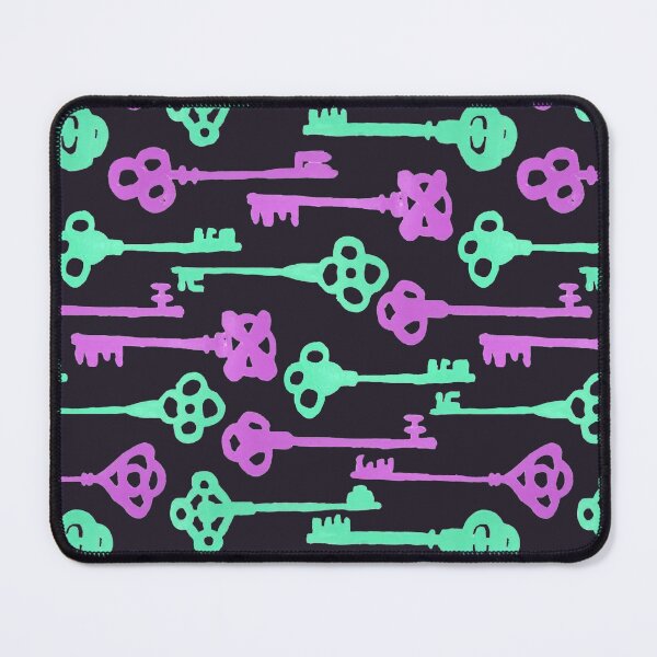 Item preview, Colored Key Silhouettes - Seagreen and Purple designed and sold by PaintInTheNight.