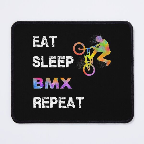 Item preview, BMX Eat Sleep Repeat Watercolor designed and sold by MobertsonArt.