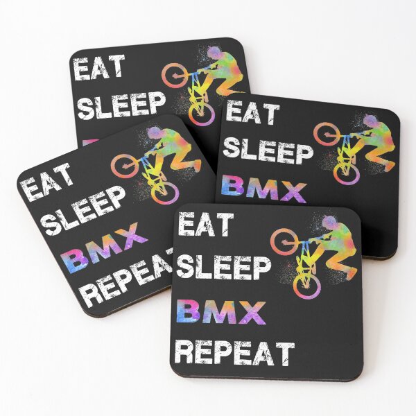 Item preview, BMX Eat Sleep Repeat Watercolor designed and sold by MobertsonArt.