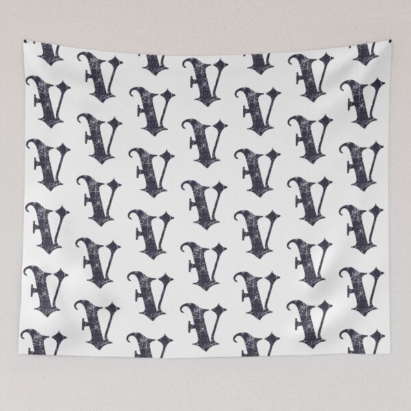 Item preview, Dark Grunge Monogram Letter "V" Blackletter designed and sold by SunnyStreet.