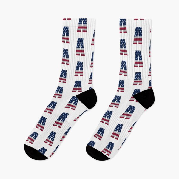 Item preview, US Flag Monogram Letter "A" 4th July Stars Stripes designed and sold by SunnyStreet.