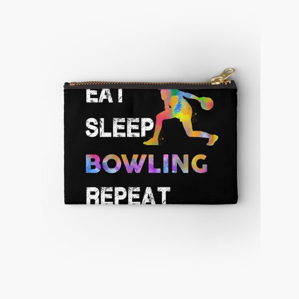 Item preview, Bowling Eat Sleep Repeat Watercolor designed and sold by MobertsonArt.