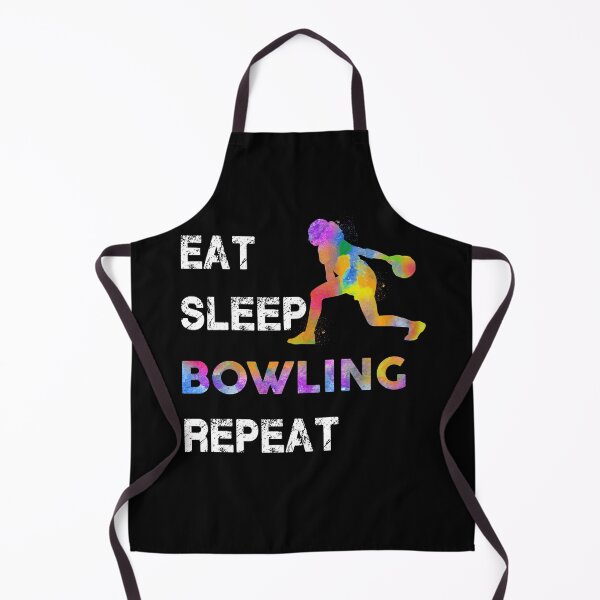 Item preview, Bowling Eat Sleep Repeat Watercolor designed and sold by MobertsonArt.