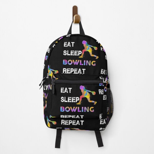 Item preview, Bowling Eat Sleep Repeat Watercolor designed and sold by MobertsonArt.