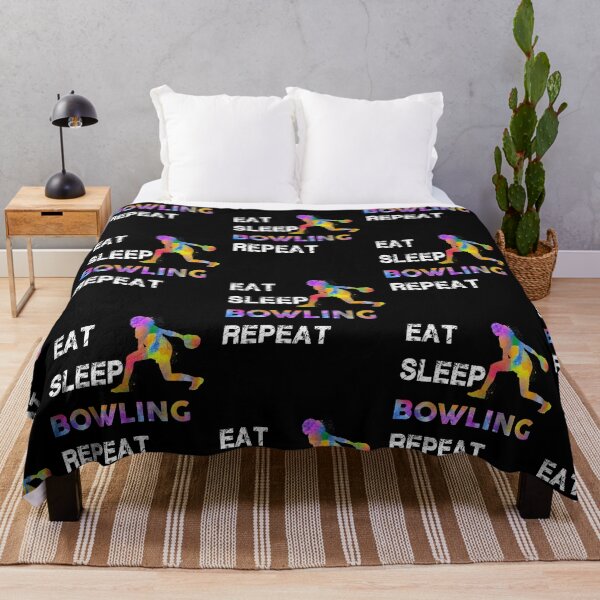 Item preview, Bowling Eat Sleep Repeat Watercolor designed and sold by MobertsonArt.