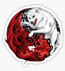 Dragon and Wolf Sticker