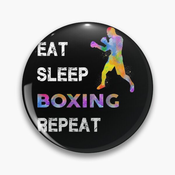 Item preview, Boxing Eat Sleep Repeat Watercolor designed and sold by MobertsonArt.