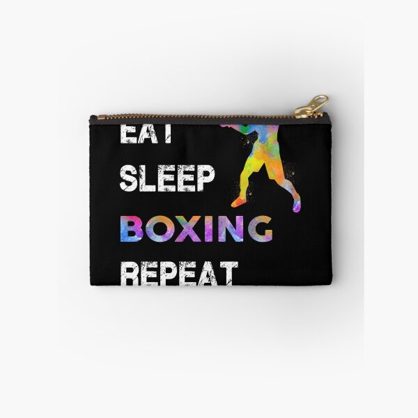 Item preview, Boxing Eat Sleep Repeat Watercolor designed and sold by MobertsonArt.