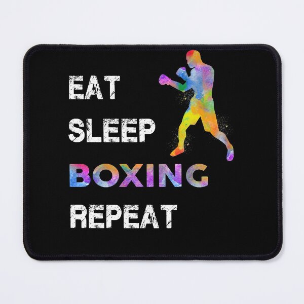 Item preview, Boxing Eat Sleep Repeat Watercolor designed and sold by MobertsonArt.