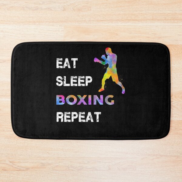 Item preview, Boxing Eat Sleep Repeat Watercolor designed and sold by MobertsonArt.