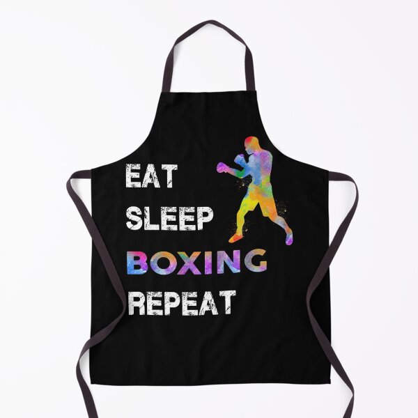 Item preview, Boxing Eat Sleep Repeat Watercolor designed and sold by MobertsonArt.
