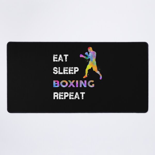 Item preview, Boxing Eat Sleep Repeat Watercolor designed and sold by MobertsonArt.