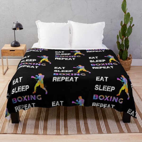Item preview, Boxing Eat Sleep Repeat Watercolor designed and sold by MobertsonArt.