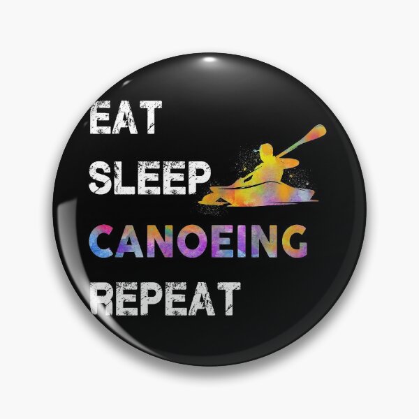 Item preview, Canoeing Eat Sleep Repeat Watercolor designed and sold by MobertsonArt.
