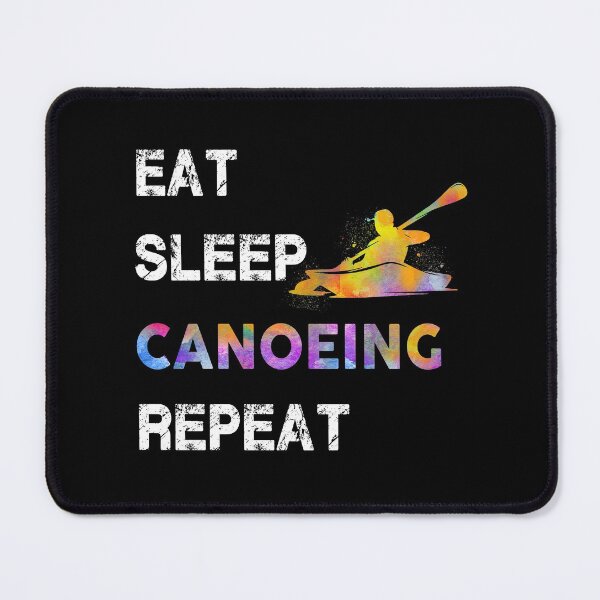Item preview, Canoeing Eat Sleep Repeat Watercolor designed and sold by MobertsonArt.