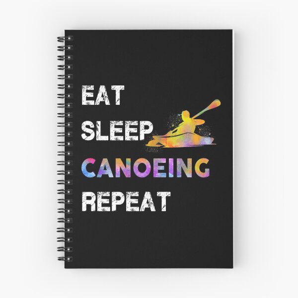Item preview, Canoeing Eat Sleep Repeat Watercolor designed and sold by MobertsonArt.