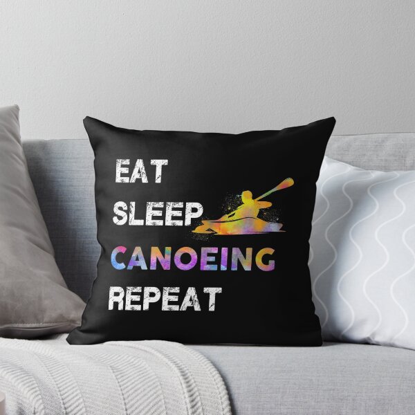 Item preview, Canoeing Eat Sleep Repeat Watercolor designed and sold by MobertsonArt.