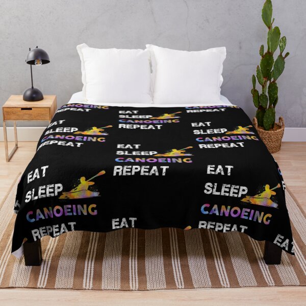 Item preview, Canoeing Eat Sleep Repeat Watercolor designed and sold by MobertsonArt.