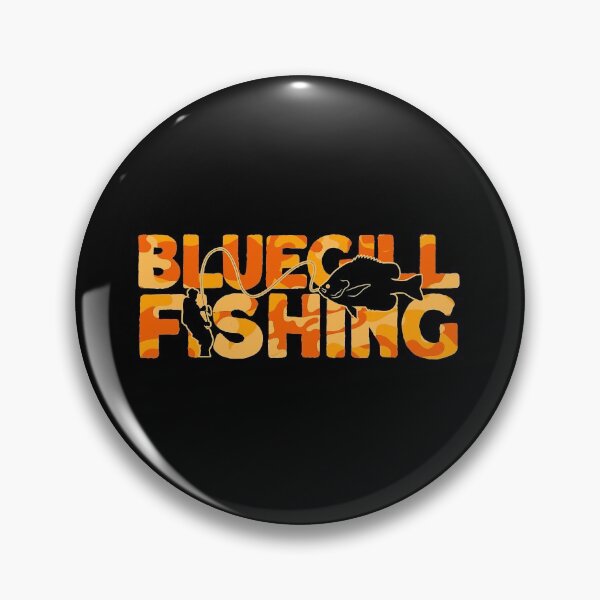 Item preview, Bluegill Fisherman Orange Camouflage Bluegill Fishing designed and sold by MindiLevijoki.