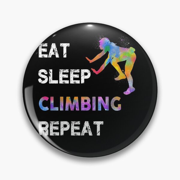 Item preview, Climbing Eat Sleep Repeat Watercolor designed and sold by MobertsonArt.
