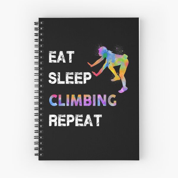 Item preview, Climbing Eat Sleep Repeat Watercolor designed and sold by MobertsonArt.