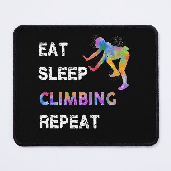 Item preview, Climbing Eat Sleep Repeat Watercolor designed and sold by MobertsonArt.